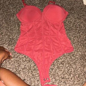 ALO Yoga Red Bodysuit